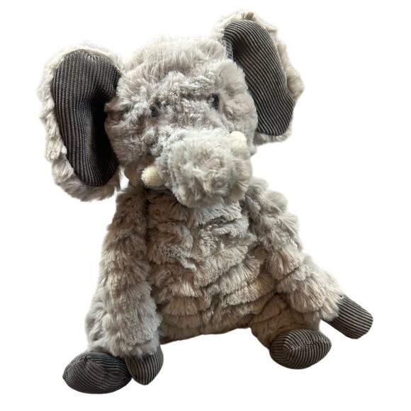 First Impressions Elephant Plush Stuffed Animal Baby Soft Lovey Cute Bean Bag - Picture 1 of 7